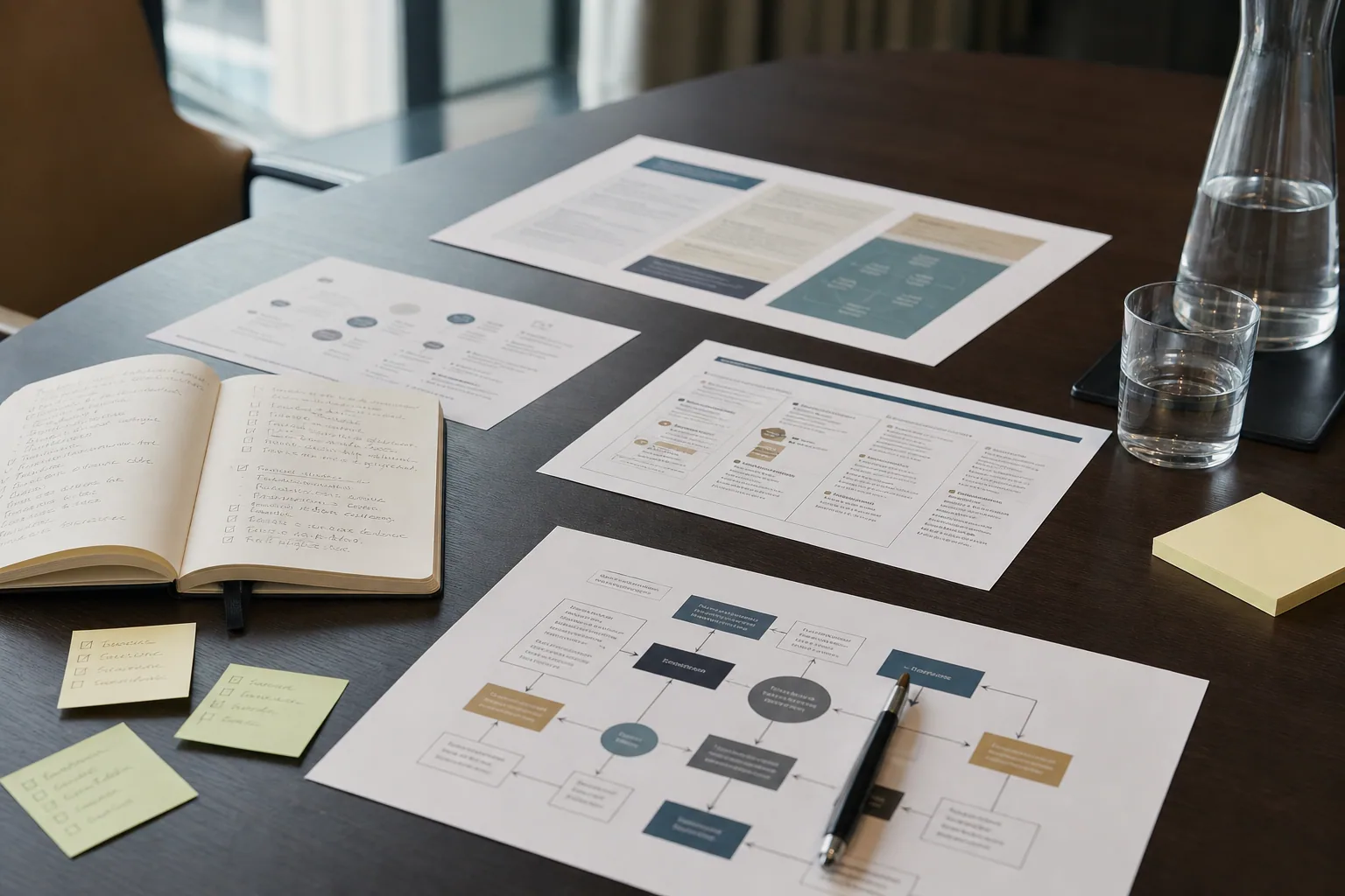 Illustration af governance og kontrol i et agentflow