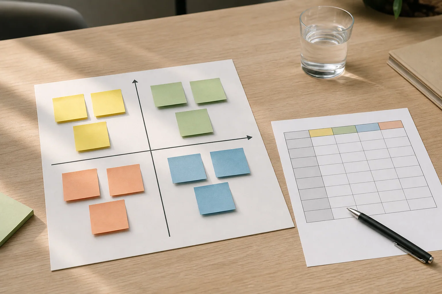 Illustration af prioritering af processer